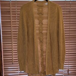 Women's Mustard Yellow Knit Sweater